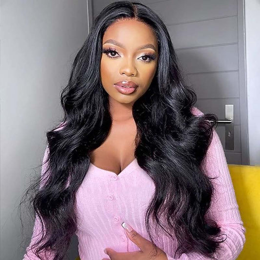 Alibonnie Glueless Wear Go Air Wigs Body Wave 5x5 Lace Closure Wigs With Pre Cut Lace - Alibonnie