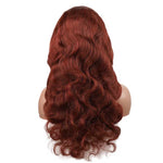 Alibonnie Hair Reddish Brown Lace Front Wigs Body Wave Wigs Human Hair - Alibonnie