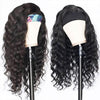 Alibonnie Headband Wig Loose Wave Natural Color Human Virgin Hair Wig Headband Half Wig - Alibonnie