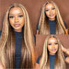 Alibonnie Highlight 13*4 Lace Front Wigs TL412 Honey Blonde Kinky Straight Human Hair Lace Wigs - Alibonnie