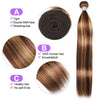 Alibonnie Honey Blonde Highlight Body Wave 3 Bundles 4/27 Human Hair Weave For Women - Alibonnie