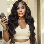 Alibonnie Invisible 13x6 HD Lace Front Wig Body Wave Undetectable Lace Wig 250% Density - Alibonnie