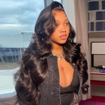 Alibonnie Invisible 13¡Á6 HD Lace Front Wig Body Wave Undetectable Lace Wig 250% Density - Alibonnie