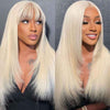 Alibonnie Layered Haircut 613 Blonde Lace Front Wigs 13x4 Transparent Lace Straight Wigs - Alibonnie