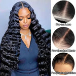 Alibonnie Loose Deep Wave Lace Wigs 5x8 Transparent Lace Pre Cut Glueless Wigs Human Hair Online - Alibonnie