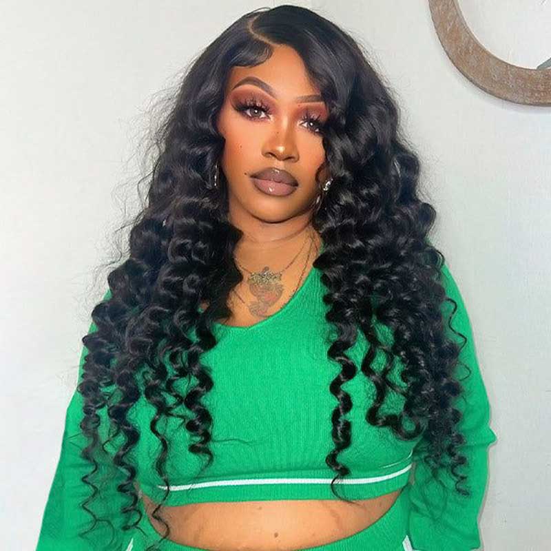 Alibonnie Loose Wave Lace Front Wigs Human Hair 13x6 HD Lace Wigs For Sale 180% Density - Alibonnie