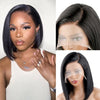 Alibonnie More Natural Straight Bob Hairstyle With Side Part Pre-Bleached Knots Transparent Glueless C Part Lace Wig - Alibonnie