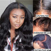 Alibonnie Most Natural 4C Edge Body Wave 13×4 HD Lace Front Wig With Curly Baby Hair - Alibonnie