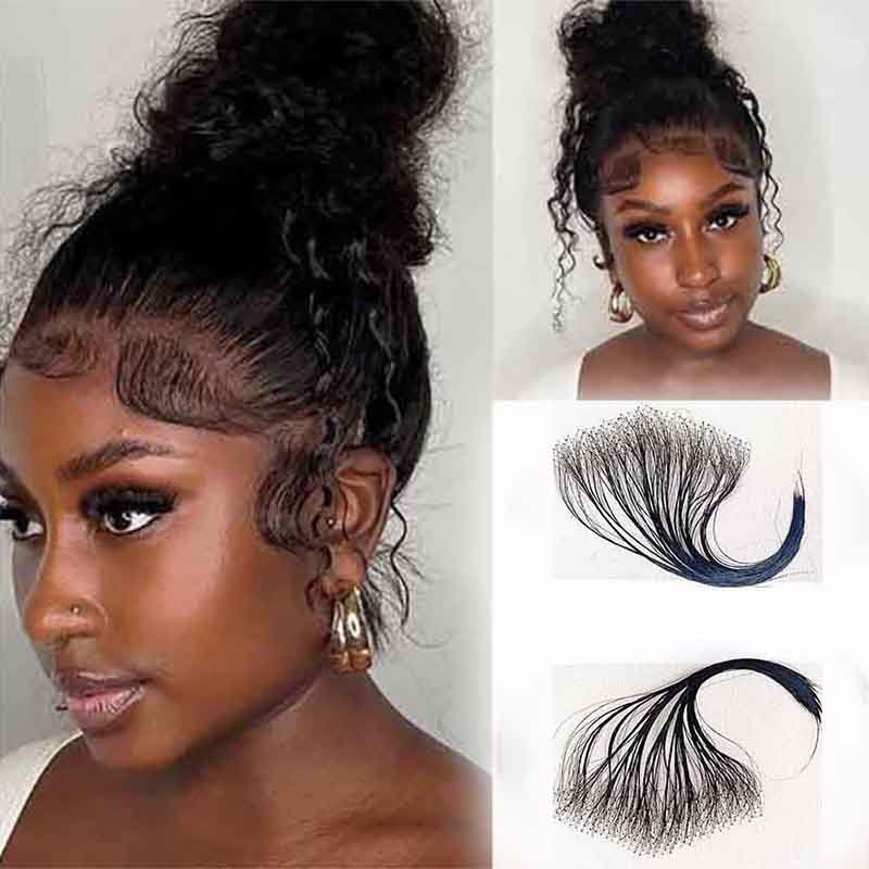 Alibonnie Natural Baby Hair Edge Reusable Invisible HD Lace Edges Human Hair - Alibonnie