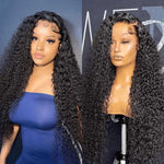Alibonnie No Glue Transparent Pre-Cut Curly 5x5 Lace Closure Wig With Pre-Plucked - Alibonnie