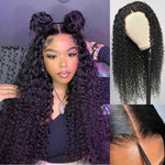 Alibonnie No Glue Transparent Pre-Cut Curly 5x5 Lace Closure Wig With Pre-Plucked - Alibonnie