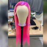 Alibonnie Ombre Purple Pink 13x4 Lace Front Wigs Pre Plucked Lace Wigs 180% Denisty - Alibonnie