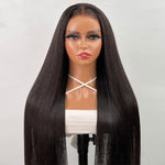 Alibonnie Pre-Cut Straight Lace Closure Wigs Glueless Wig Easy Wear And No Glue 180% Density - Alibonnie