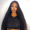 Alibonnie Pre-Everything 10x6 Transparent Lace Glueless Deep Wave Wig Bleached Knots Human Hair Wig - Alibonnie