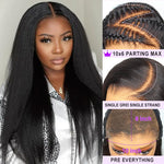 Alibonnie Pre-Everything Kinky Straight 10x6 Parting Max Transparent Lace Wear and Go Wig - Alibonnie