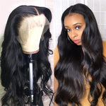 Alibonnie Pre-Plucked 13x6 HD Lace Frontal Wig Body Wave Human Hair Wigs Natural Color - Alibonnie