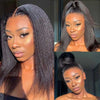 Alibonnie Pre-Plucked 13x6 HD Lace FrontaL Wigs With Baby Hair Kinky Straight Human Hair Wigs Online 180% Density - Alibonnie