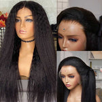 Alibonnie Pre-Plucked 13x6 HD Lace FrontaL Wigs With Baby Hair Kinky Straight Human Hair Wigs Online 180% Density - Alibonnie