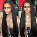 Alibonnie Pre Plucked Silky Straight Invisible Strap Cozy Fit 360 Transparent Lace Wig Bleached Knots Human Hair Wigs - Alibonnie