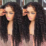 Alibonnie Realistic 4C Edges Kinky Curly Wig 13×4 HD Lace Frontal Wig 180% Density Natural Hairline - Alibonnie