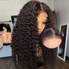 Alibonnie Realistic Deep Wave 360 Lace Front Wigs 4C Edges Curly Baby Hairline Wigs - Alibonnie