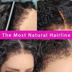Alibonnie Realistic Deep Wave 360 Lace Front Wigs 4C Edges Curly Baby Hairline Wigs - Alibonnie