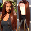 Alibonnie Reddish Brown Color Straight 360 Lace Frontal Wigs Perfect Colored Wigs - Alibonnie