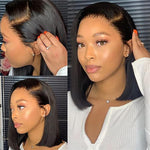 Alibonnie Straight Wear&Go Glueless Bob Wigs Beginner-Friendly Lace Closure Glueless Wig - Alibonnie