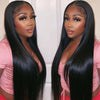 Alibonnie Top Quality 13¡Á6 HD Lace Front Wig Straight Human Hair Wigs - Alibonnie