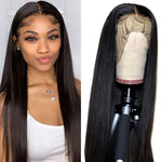 Alibonnie Top Quality 13¡Á6 HD Lace Front Wig Straight Human Hair Wigs - Alibonnie