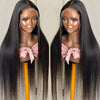 Alibonnie Top Quality 13¡Á6 HD Lace Front Wig Straight Human Hair Wigs - Alibonnie