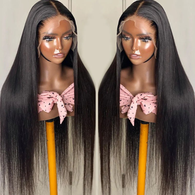 Alibonnie Top Quality 13¡Á6 HD Lace Front Wig Straight Human Hair Wigs - Alibonnie