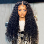 Alibonnie Transparent Lace 15A Grade Double Drawn Lace Front Wigs Jerry Curly Human Hair 13x4 Wigs - Alibonnie