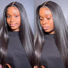 Alibonnie Transparent Lace 15A Grade Super Double Drawn Straight Human Hair 13x4 Lace Frontal Wig - Alibonnie