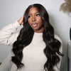 Alibonnie Transparent Lace 5x8 Closure Wigs Pre Cut No Glue Body Wave Human Hair 180% Density - Alibonnie