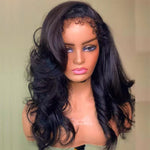Alibonnie Type 4C Edges Hairline Body Wave Transparent Lace Wig 13×4 Lace Front Wigs With 4C Hairline - Alibonnie