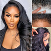 Alibonnie Type 4C Edges Hairline Body Wave Transparent Lace Wig 13×4 Lace Front Wigs With 4C Hairline - Alibonnie