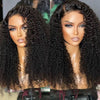 Alibonnie Upgrade Kinky Curly Invisible Strap Cozy Fit 360 Transparent Lace Frontal Wig With Bleached Knots&Pre Plucked - Alibonnie