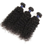 Alibonnie Water Wave Hair 3 Bundles With Transparent Lace Closure 4x4 Inch - Alibonnie