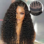 Alibonnie Water Wave Lace Front Wigs With Hollow Out Breathable Cap 13X4 Transparent Lace Glueless Wigs - Alibonnie
