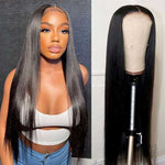 Alibonnie Wear Go Straight 9x6 Transparent Lace Wig Pre Cut & Bleached Knots Human Hair Wig - Alibonnie