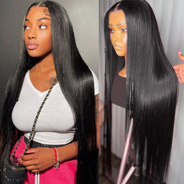 Alibonnie Wear Go Straight Lace Front Wigs 13x4 Transparent Lace Human Hair Air Wig - Alibonnie