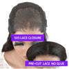 Alibonnie Wear&Go 5x5 Transparent Lace Long Wig 30 inch 34 inch Human Hair Wigs With Bleached Knots& Pre Cut - Alibonnie