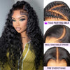 Alibonnie Wear&Go Water Wave 10x6 Parting Max Glueless Wig Pre Cut Lace Wigs 180% Density - Alibonnie