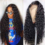 Alibonnie Wet And Wavy Water Wave 4x4 Lace Closure Human Hair Wigs - Alibonnie