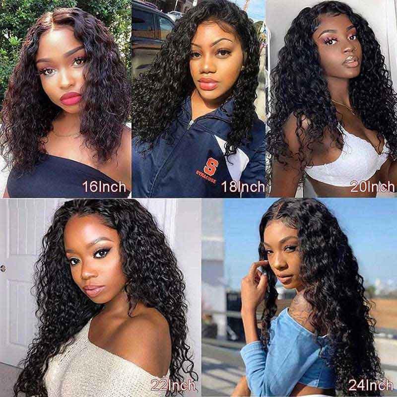 Alibonnie Wet And Wavy Water Wave 4x4 Lace Closure Human Hair Wigs - Alibonnie