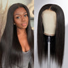 Alibonnie Yaki Straight Transparent 13x4 Lace Front Wigs With Natural Hairline 180% Density - Alibonnie