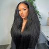 Alibonnier Pre-Plucked 9x6 Kinky Straight Lace Wig Wear & Go Human Hair Wig With Pre Cut& Bleached Knots - Alibonnie