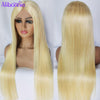 Blonde 613 Closure Wig Human Hair Wigs 4x4 - Alibonnie