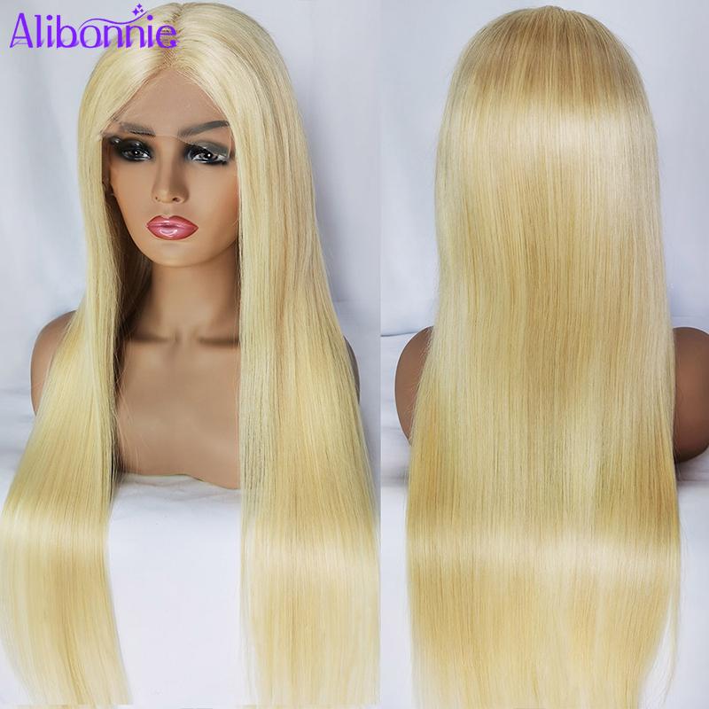 Blonde 613 Closure Wig Human Hair Wigs 4x4 - Alibonnie